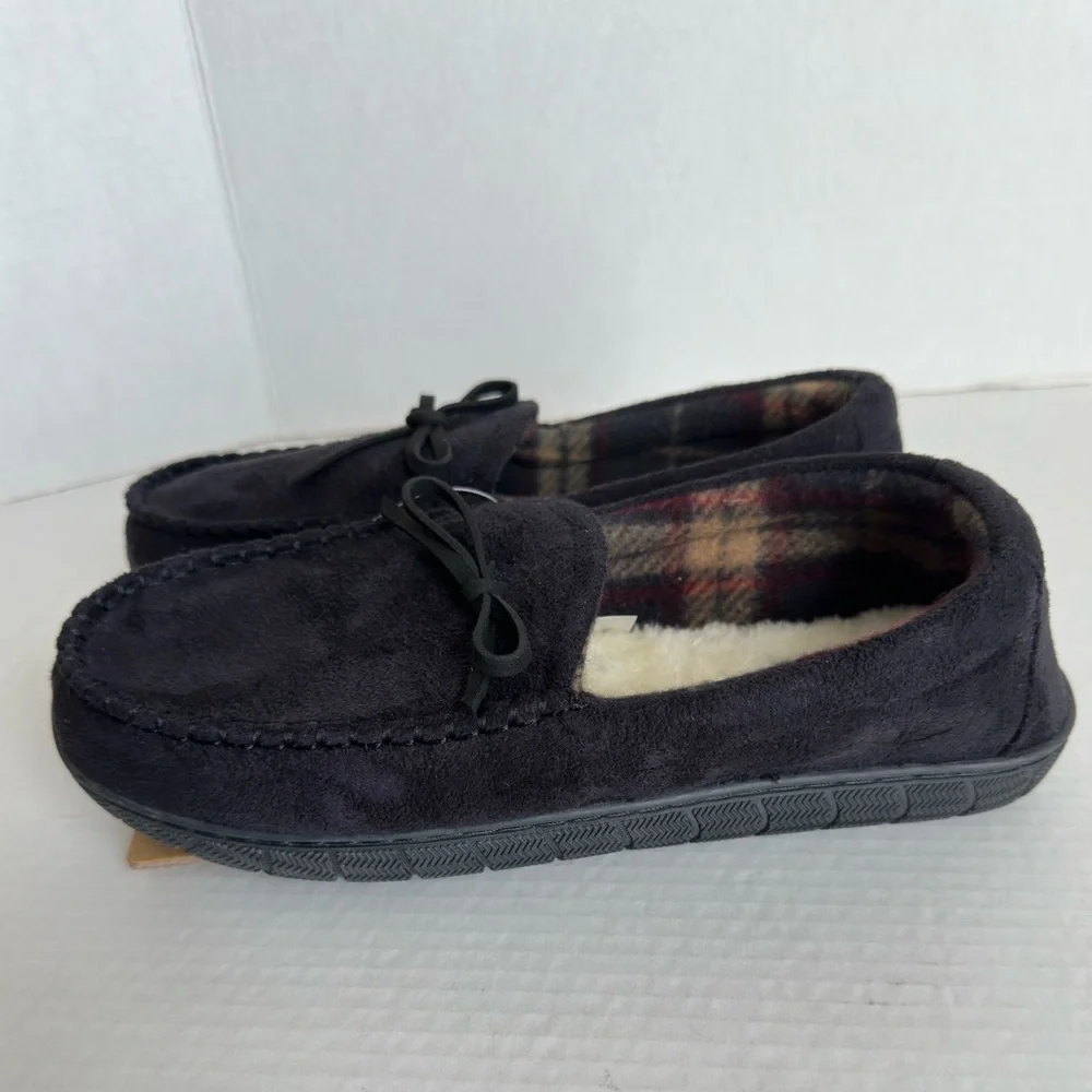 Dockers Men's Black Moccasin Slippers size 7/8 Medium men’s